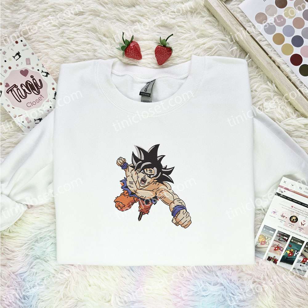 Goku Punch Dragon Ball Anime Embroidered Shirt