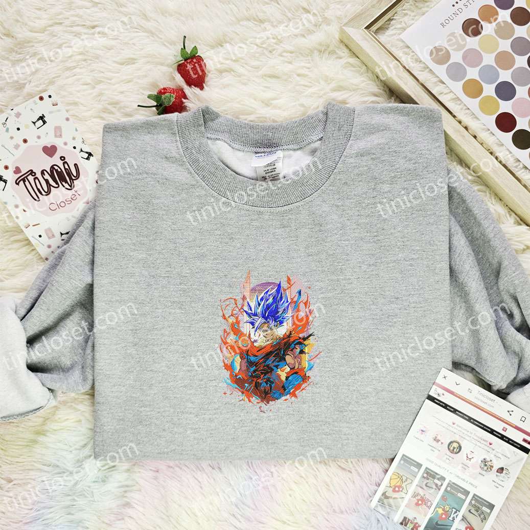 Goku Super Saiyan Dragon Ball Embroidered Shirt
