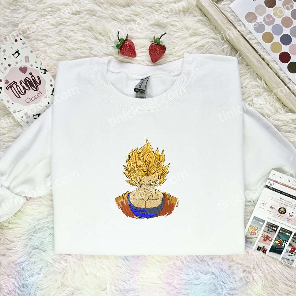 Goku Super Saiyan Dragon Ball Anime Embroidered Shirt