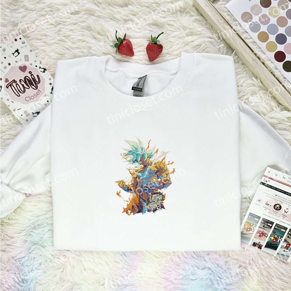 Goku Ultra Instinct Dragon Ball Anime Embroidered Shirt