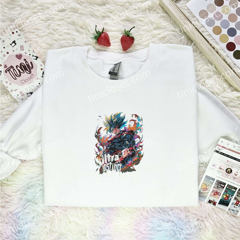 Goku Ultra Instinct Dragon Ball Anime Embroidered Shirt