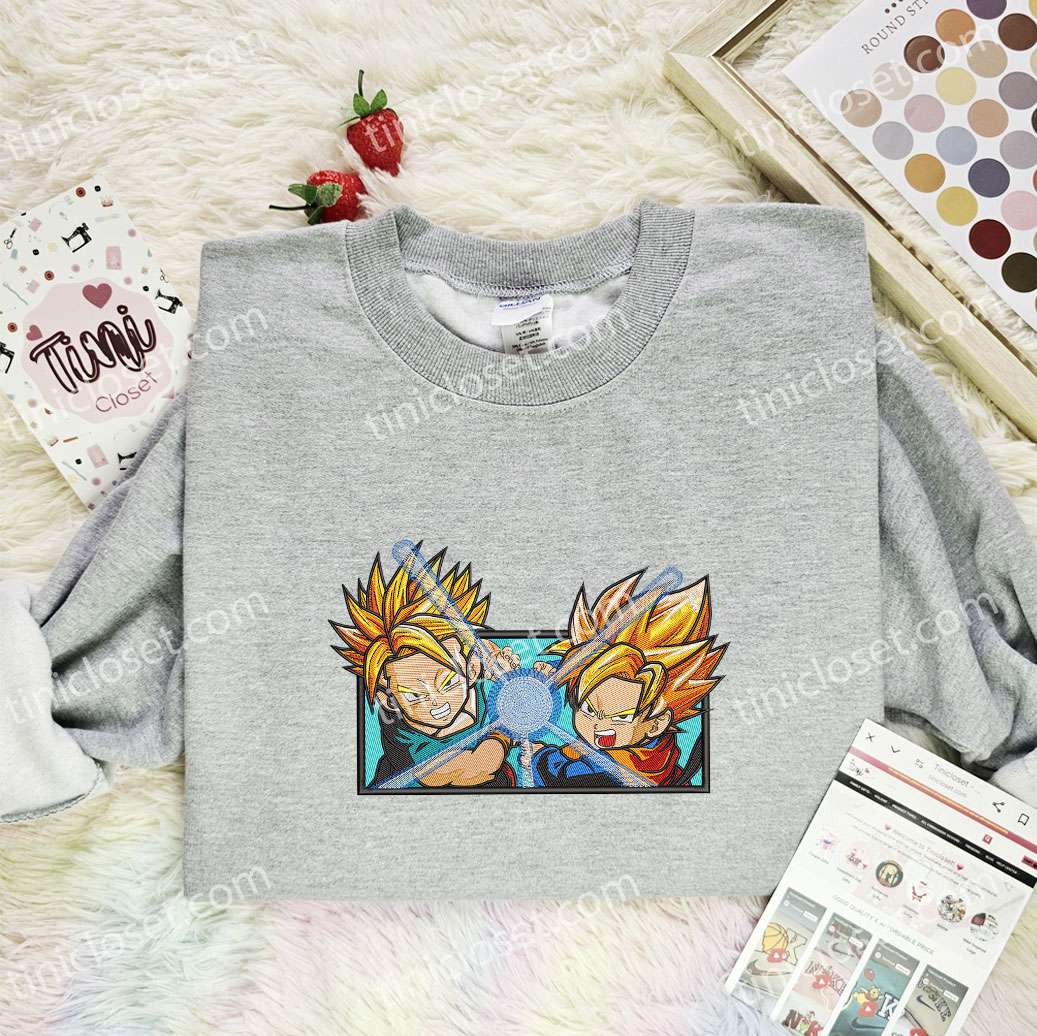 Goten And Trunks Dragon Ball Anime Embroidered Shirt