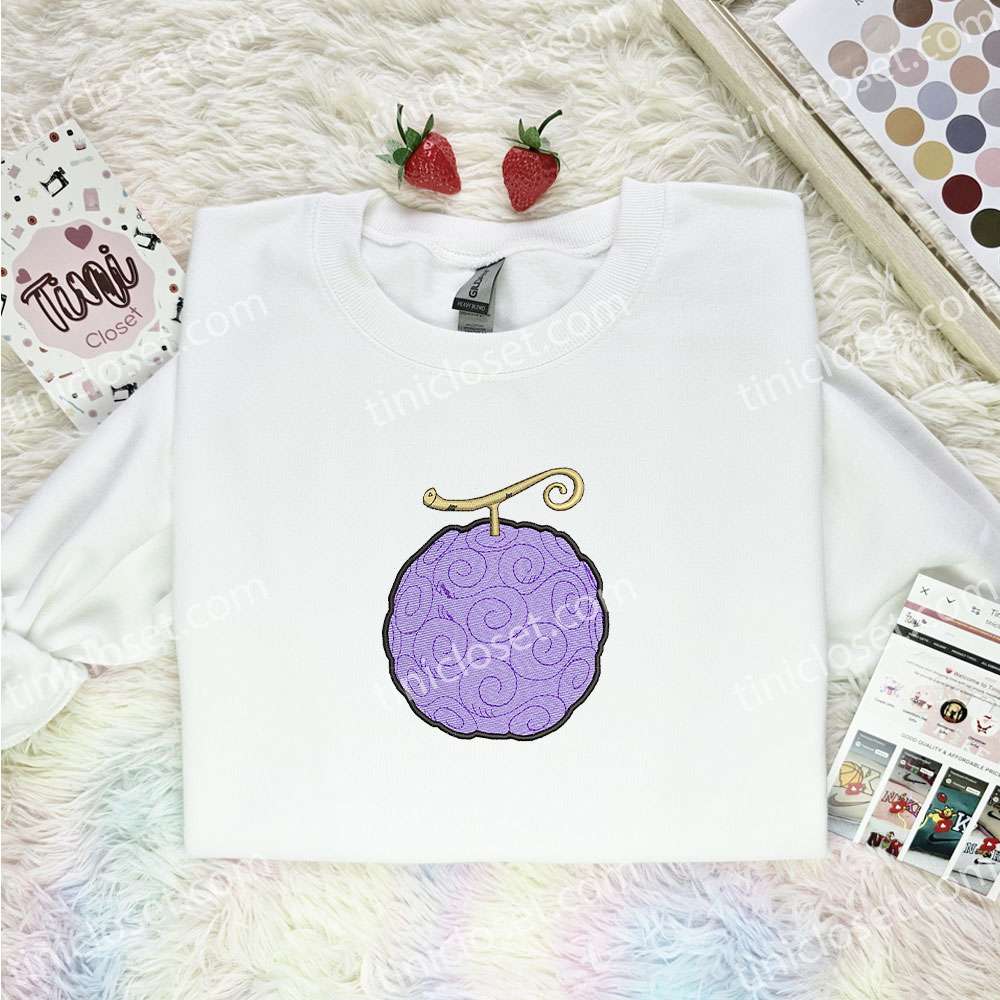 Gum Gum Devil Fruit One Piece Anime Embroidered Shirt