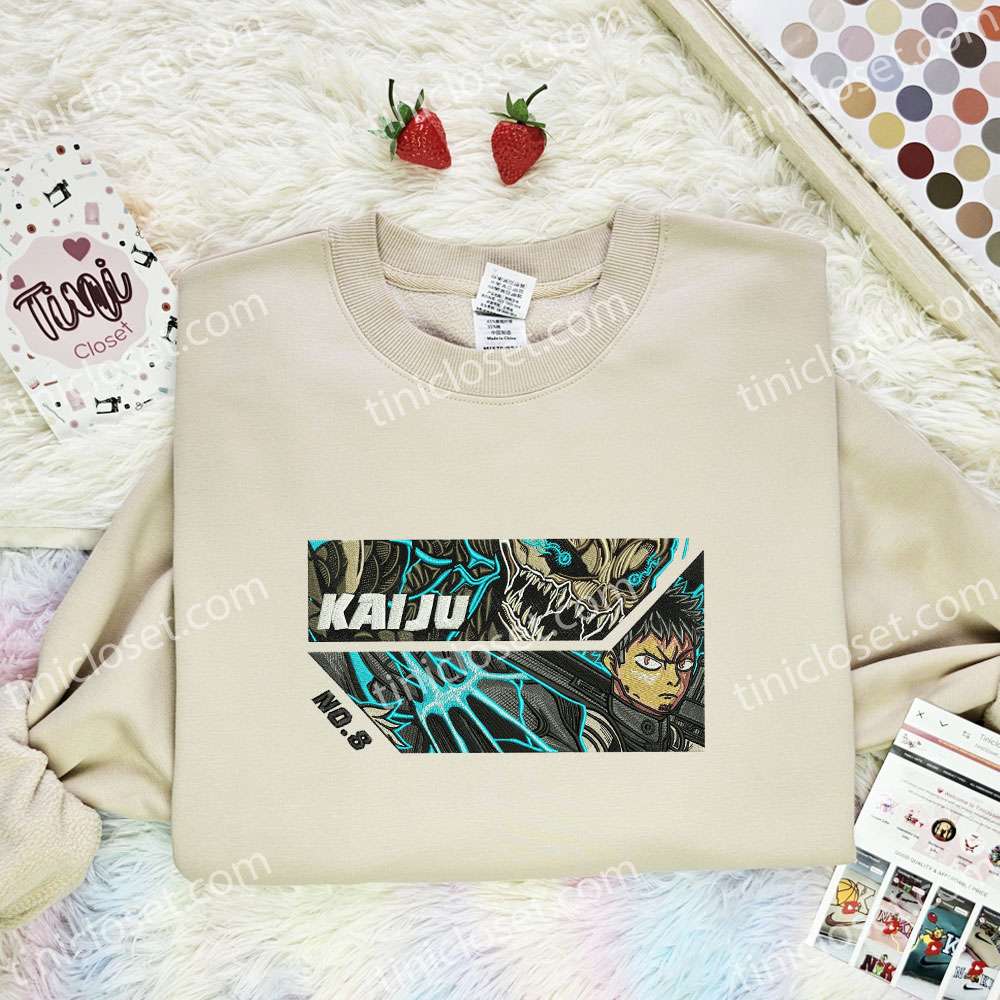 Kafka Hibino Kaiju No.8 Anime Embroidered Shirt