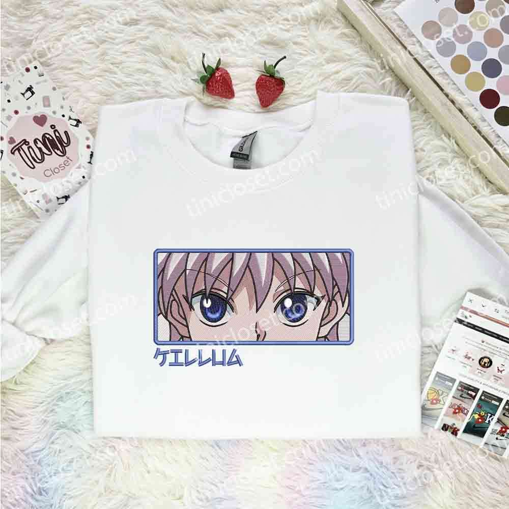 Killua Zoldyck Eyes Hunter x Hunter Anime Embroidered Shirt