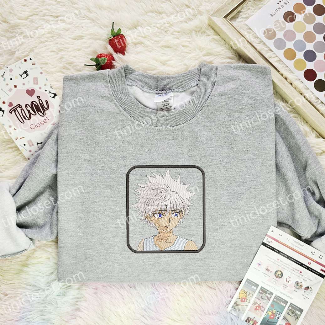Killua Zoldyck Hunter x Hunter Anime Embroidered Shirt