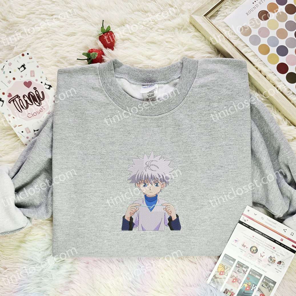 Killua Zoldyck Hunter x Hunter Anime Embroidered Shirt
