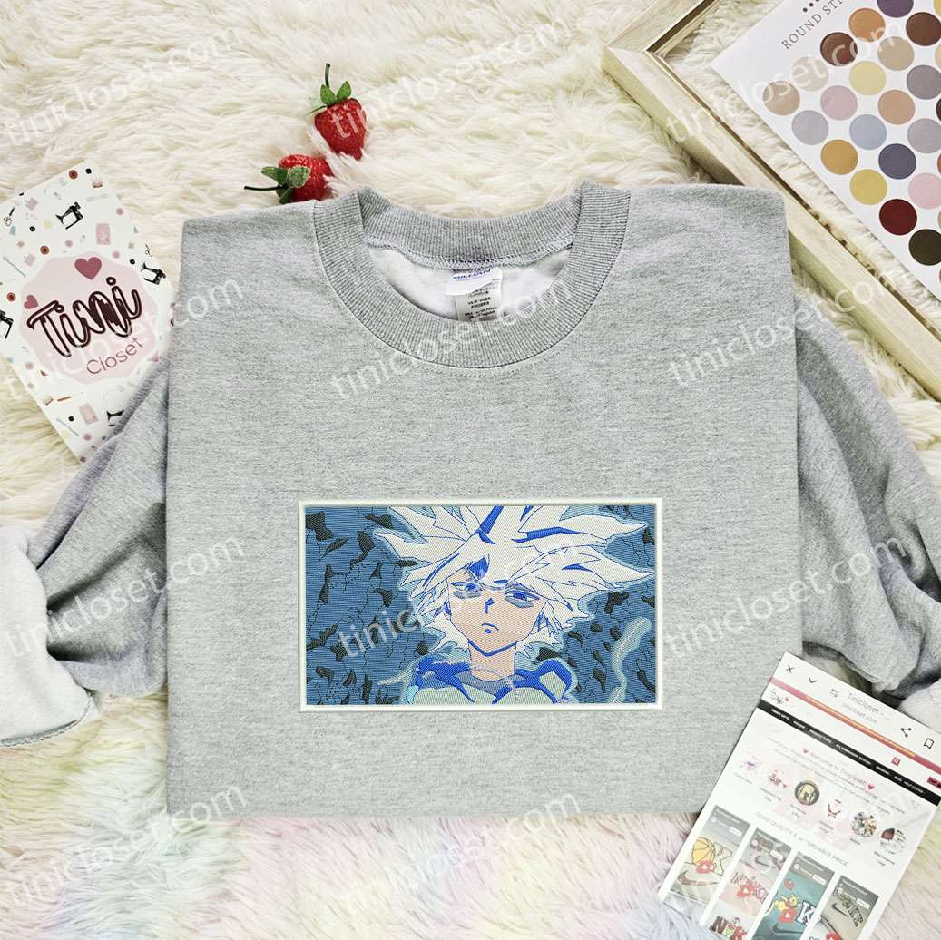 Killua Zoldyck Hunter x Hunter Anime Embroidered Shirt