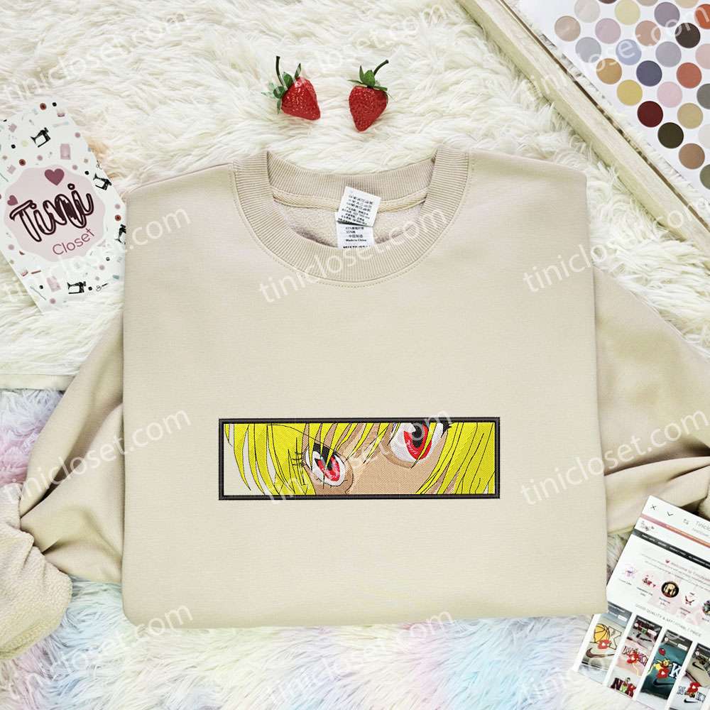 Kurapika Eyes Hunter x Hunter Anime Embroidered Shirt