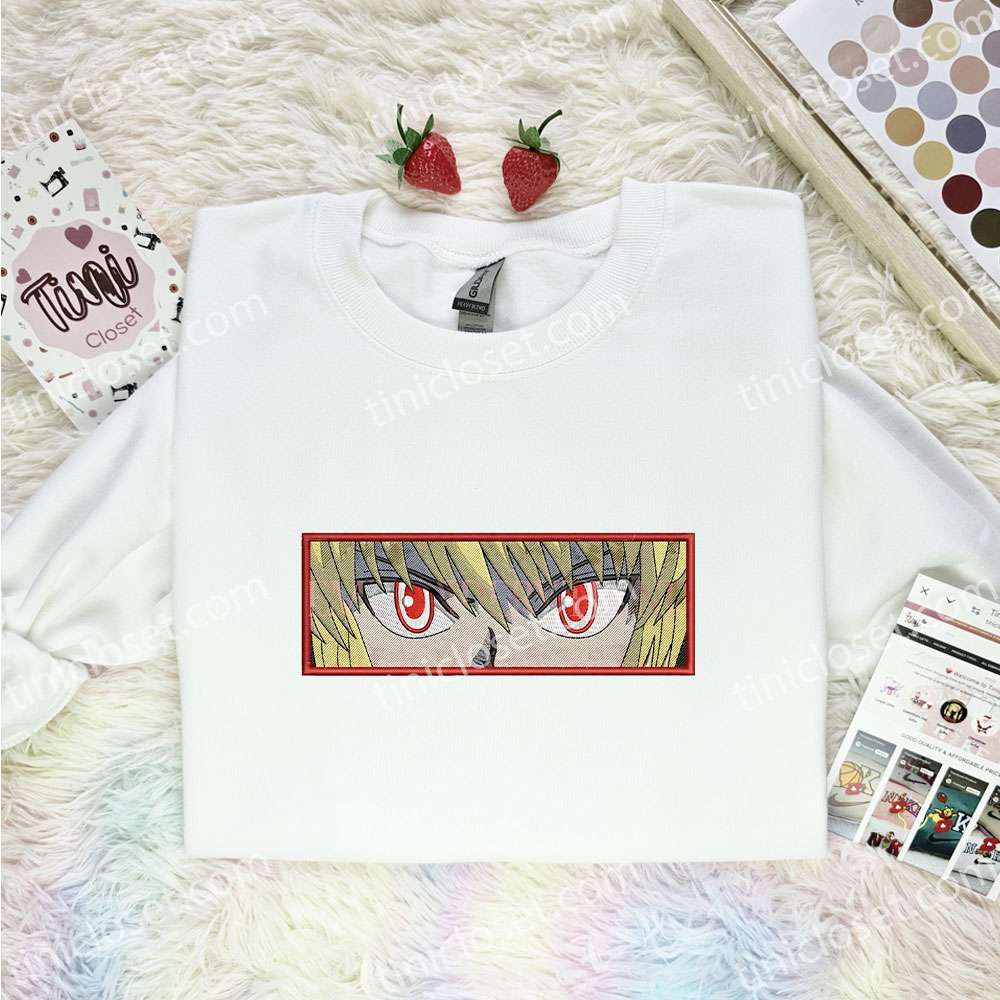 Kurapika Eyes Hunter x Hunter Anime Embroidered Shirt