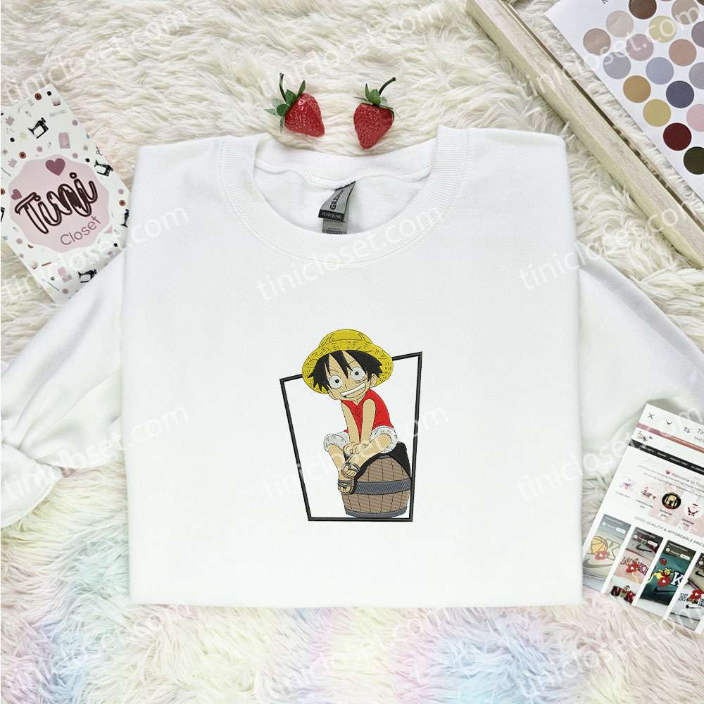 Luffy Little One Piece Anime Embroidered Shirt
