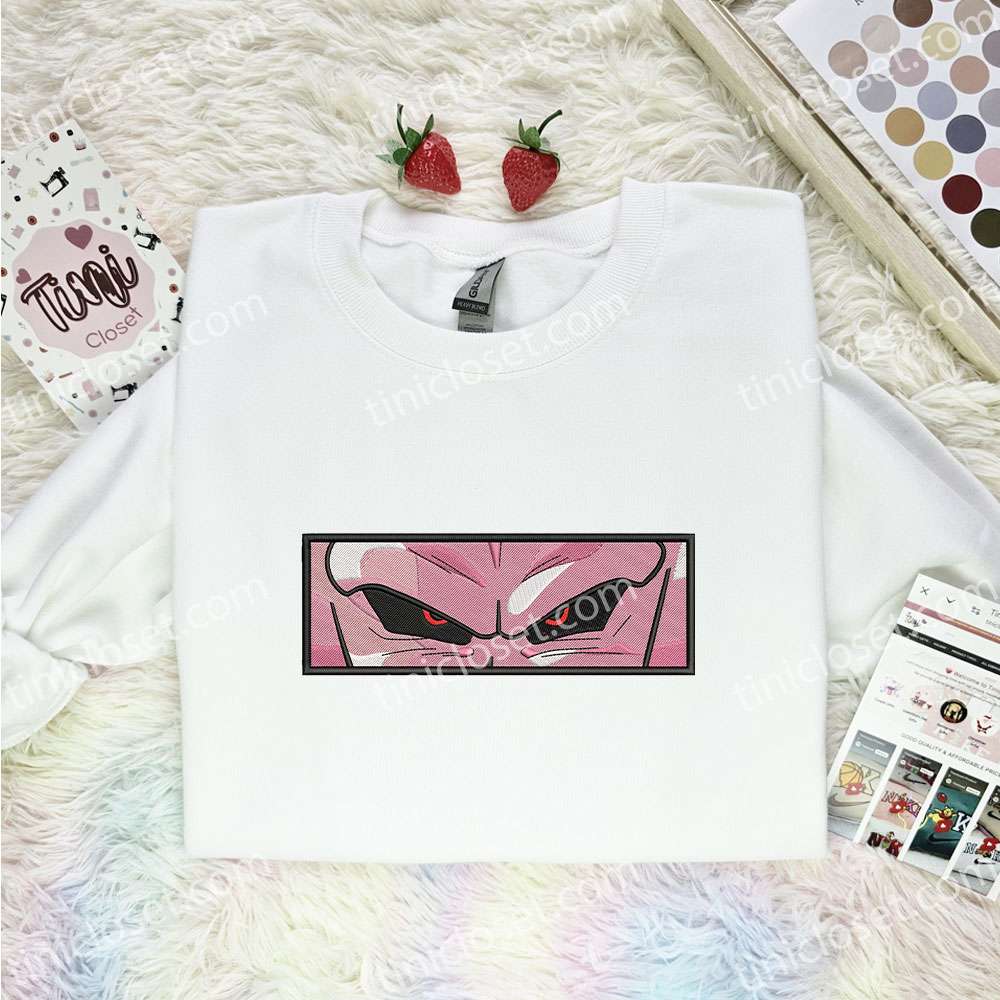 Majin Buu Eyes Dragon Ball Anime Embroidered Shirt