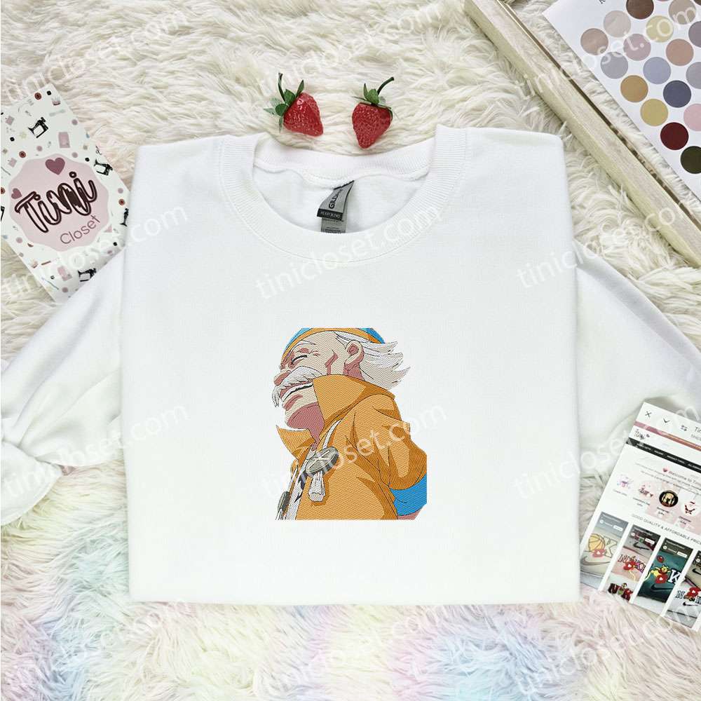 Makarov Dreyar Fairy Tail Anime Embroidered Shirt