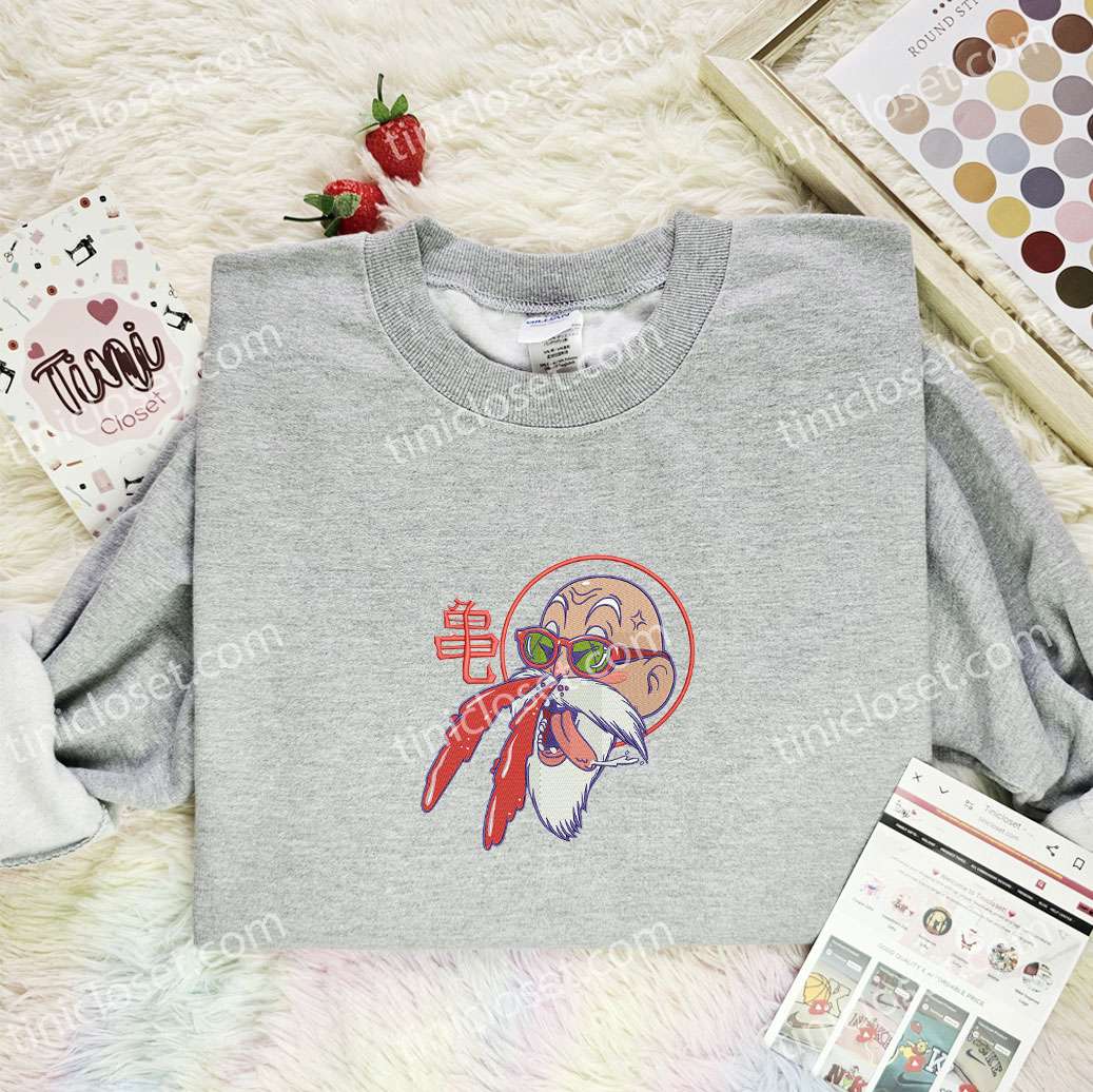 Master Roshi Dragon Ball Anime Embroidered Shirt
