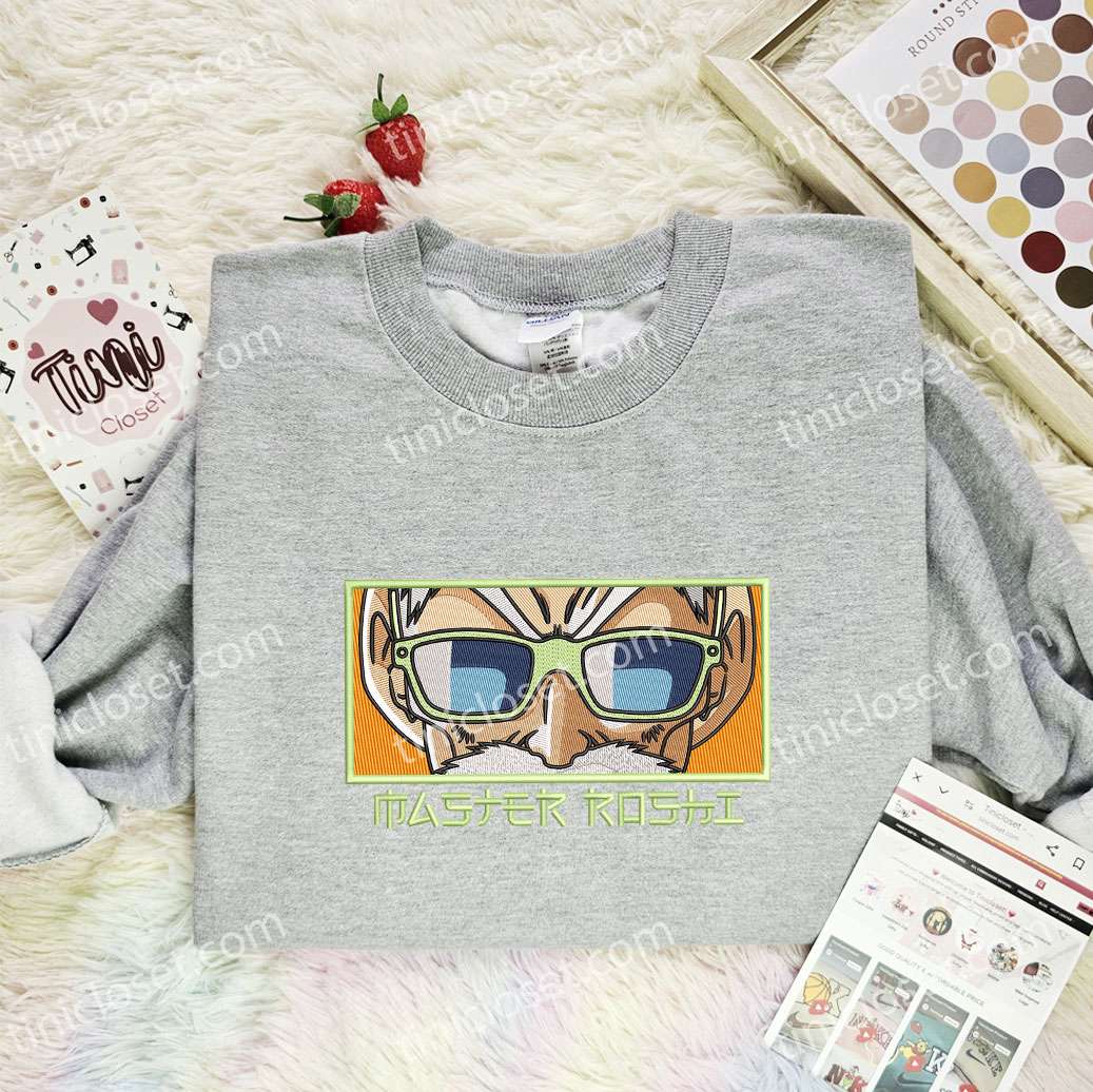 Master Roshi Eyes Dragon Ball Anime Embroidered Shirt