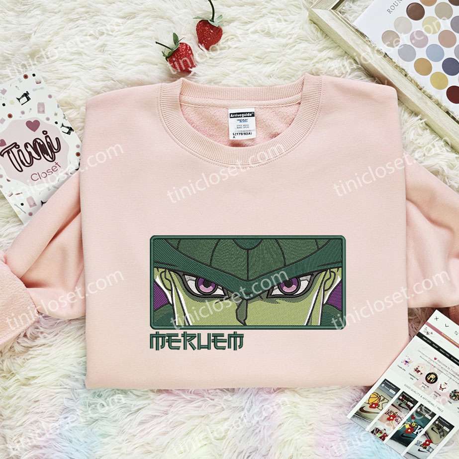 Meruem Eyes Embroidered Shirt, Hunter x Hunter Embroidered Hoodie, Anime Embroidered T-Shirt