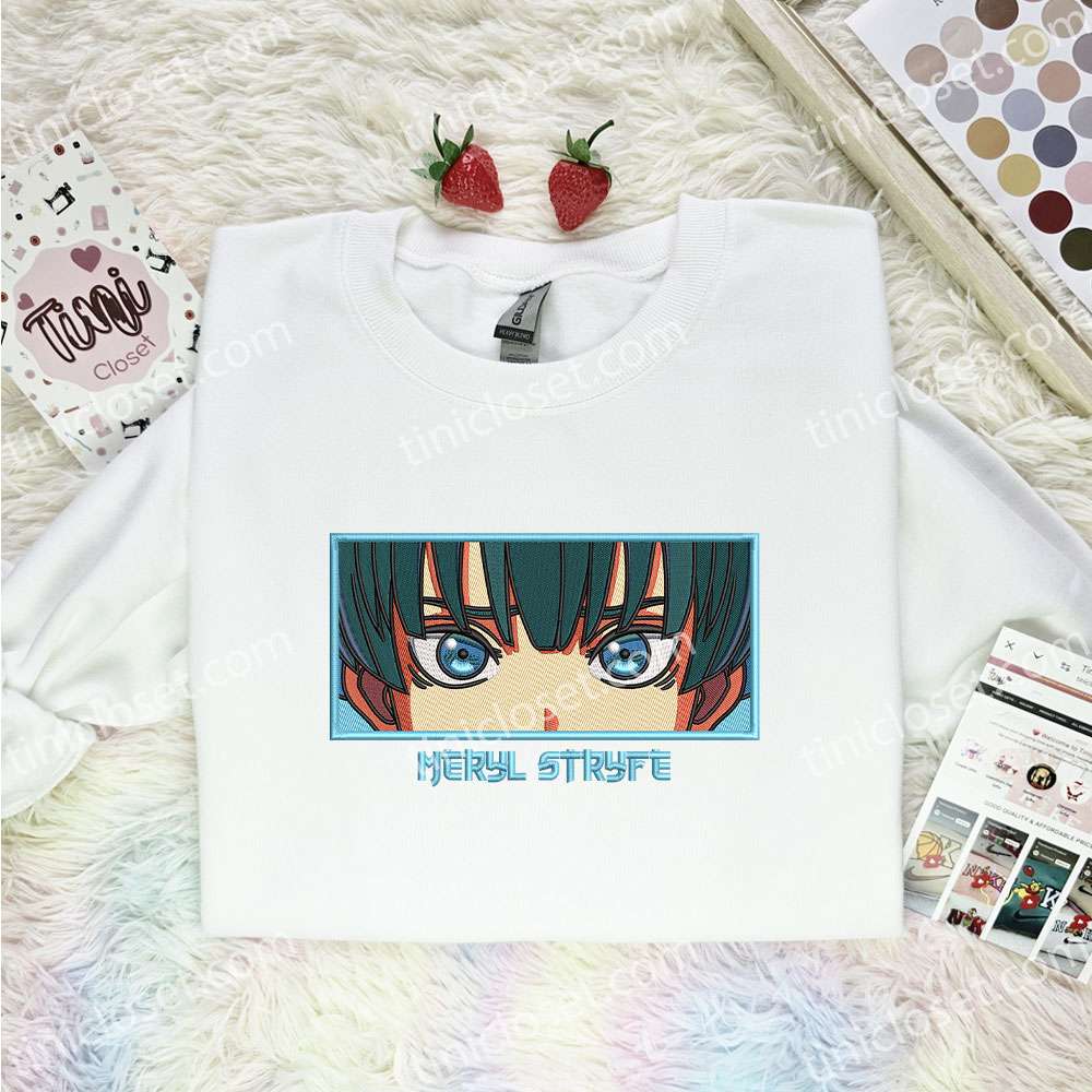 Meryl Stryfe Eyes Trigun Anime Embroidered Shirt