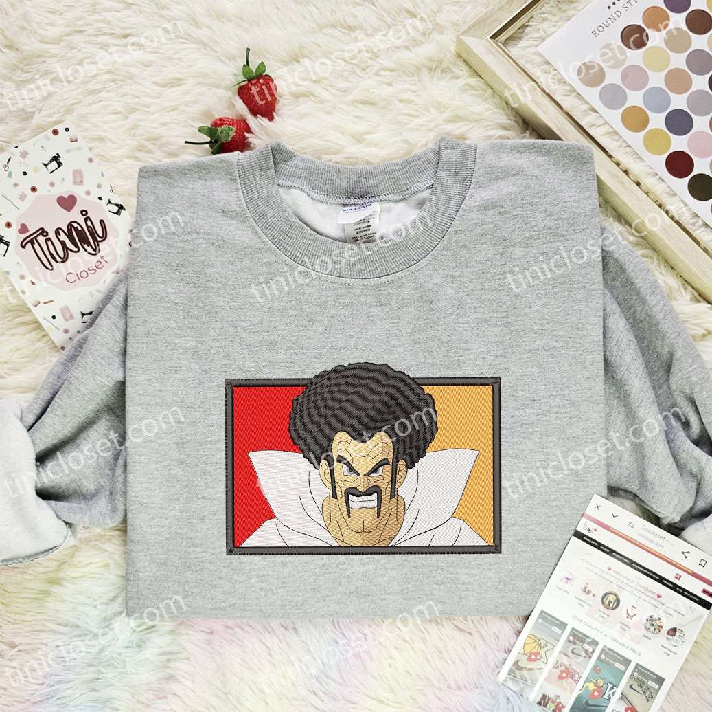 Mr Satan Dragon Ball Anime Embroidered Shirt