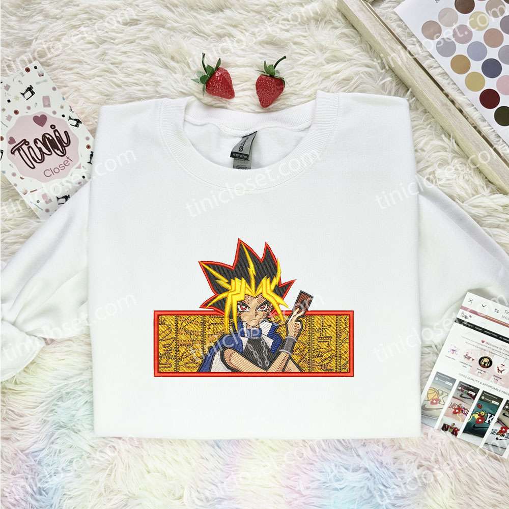 Muto Yugi Yu Gi Oh Anime Embroidered Shirt