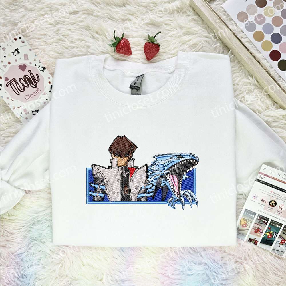 Seto Kaiba Yu Gi Oh Anime Embroidered Shirt