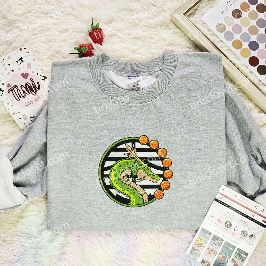 Shenlong Dragon Ball Anime Embroidered Shirt