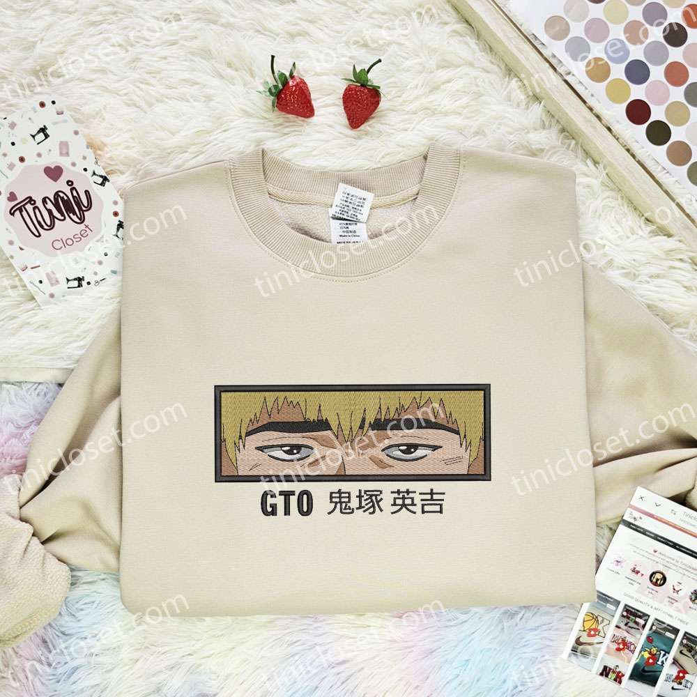The Great Teacher Onizuka Eyes Anime Embroidered Shirt