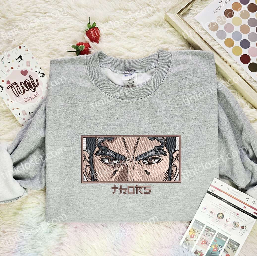 Thors Eyes Vinland Saga Anime Embroidered Shirt
