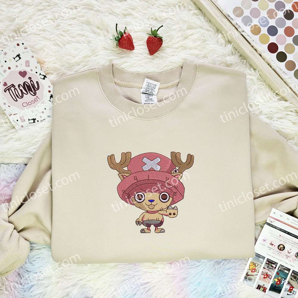 Tony Tony Chopper One Piece Anime Embroidered Shirt