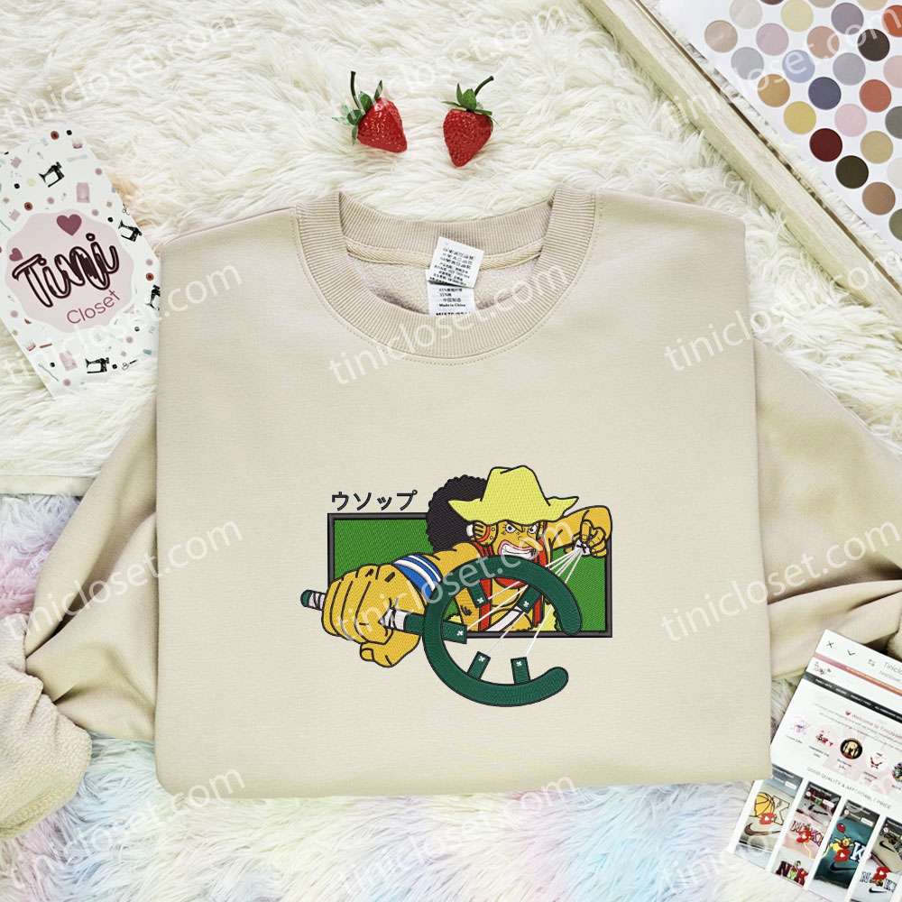 Usopp One Piece Anime Embroidered Shirt