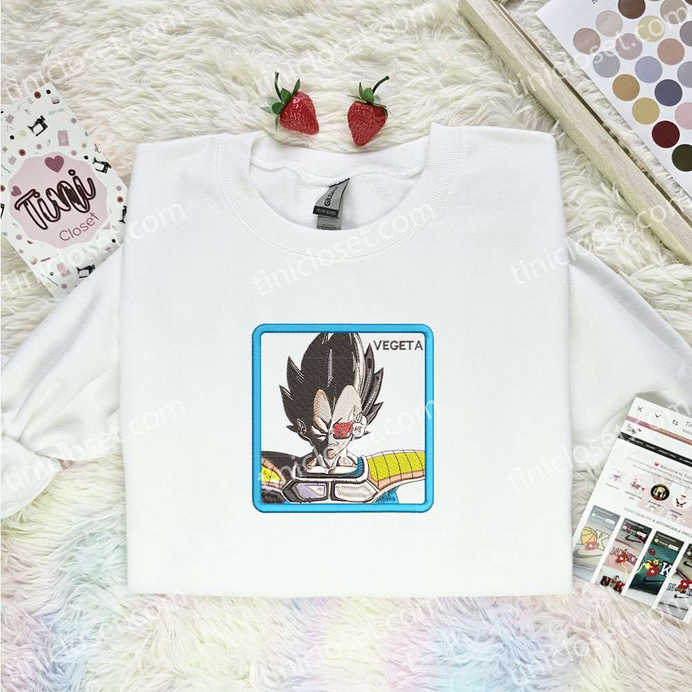 Vegeta Scout Dragon Ball Anime Embroidered Shirt