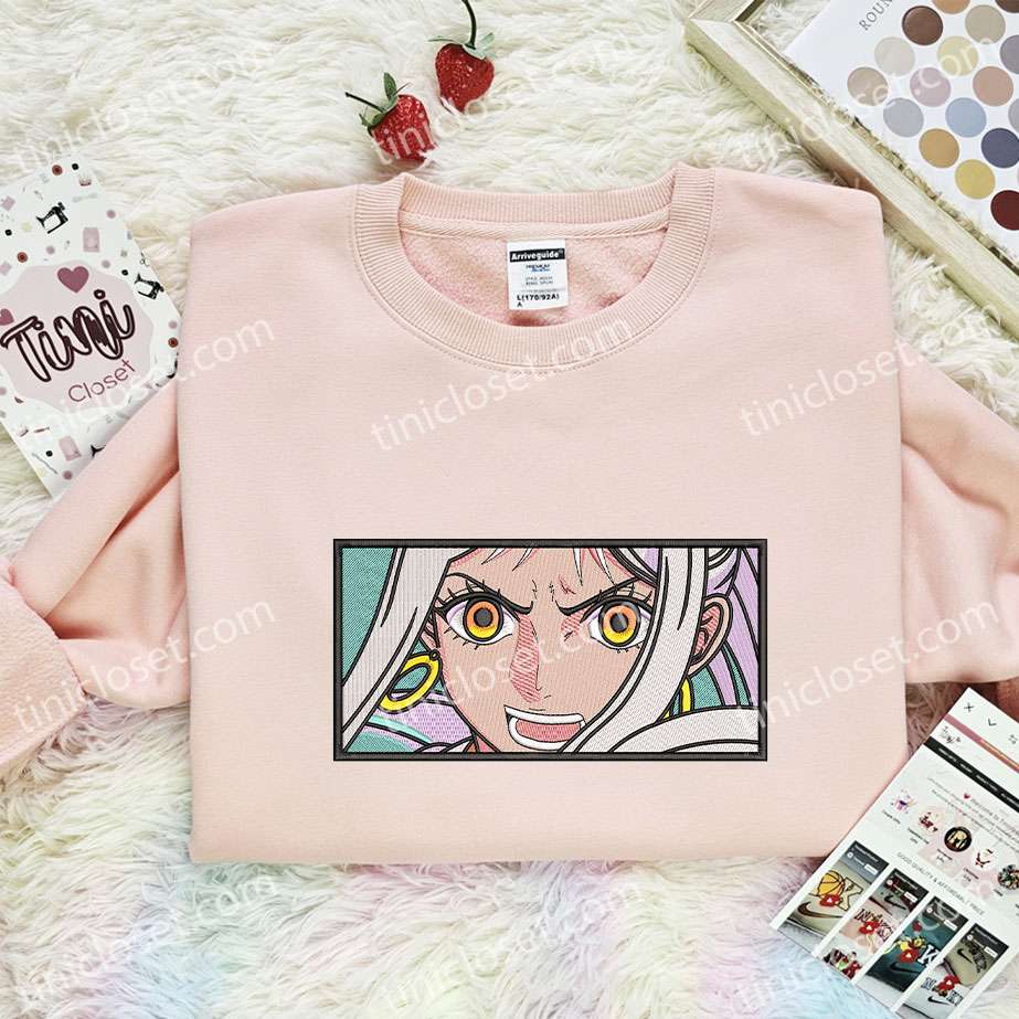 Yamato Embroidered Shirt, One Piece Embroidered Hoodie, Anime Embroidered T-Shirt