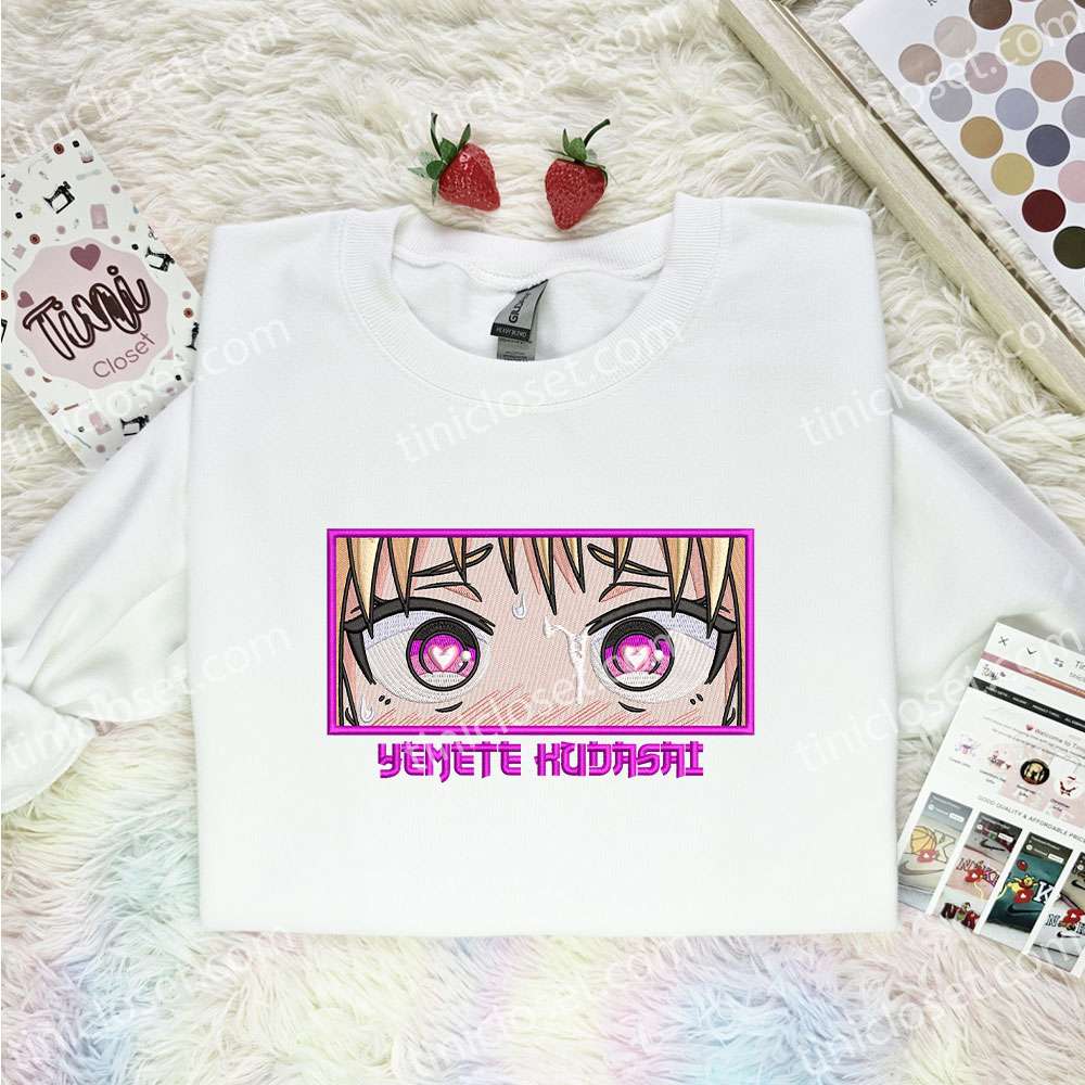 Yamete Kudasai Embroidered Shirt, Anime Embroidered Hoodie, Best Gift Idea