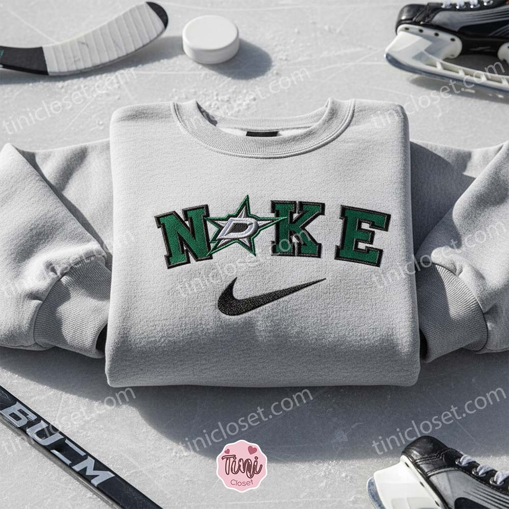 Dallas Stars Embroidered Shirt, NHL Sports Embroidered Hoodie, Best Gift Idea Dallas Stars Embroidered Shirt, NHL Sports Embroidered Hoodie, Best Gift Idea