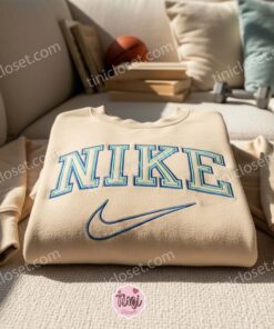 Double Line Sporty Logo Embroidered Shirt, Sports Embroidered Hoodie, Best Gift Idea 2 Double Line Sporty Logo Embroidered Shirt, Sports Embroidered Hoodie, Best Gift Idea