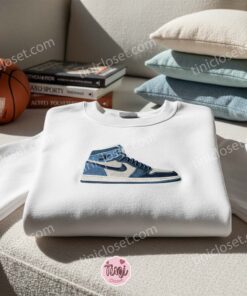 Sporty Sneaker Embroidered Shirt, Sports Embroidered Hoodie, Best Gift Idea 1 Sporty Sneaker Embroidered Shirt, Sports Embroidered Hoodie, Best Gift Idea