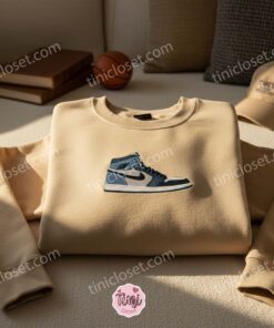 Sporty Sneaker Embroidered Shirt, Sports Embroidered Hoodie, Best Gift Idea 2 Sporty Sneaker Embroidered Shirt, Sports Embroidered Hoodie, Best Gift Idea