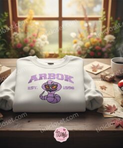 Arbok Anime Embroidery Sweatshirt, Bestie matching shirts for Team Rocket Fans (2)