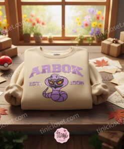 Arbok Anime Embroidery Sweatshirt, Bestie matching shirts for Team Rocket Fans (3)