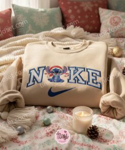 Sweet Stitch Candy Cane Santa Hat Embroidered Hoodie, Merry Stitchmas Disney Holiday Sweatshirt, Festive Christmas Snacks Apparel, Gift for Him Her 2 Sweet Stitch Candy Cane Santa Hat Embroidered Hoodie, Merry Stitchmas Disney Holiday Sweatshirt, Festive Christmas Snacks Apparel, Gift for H