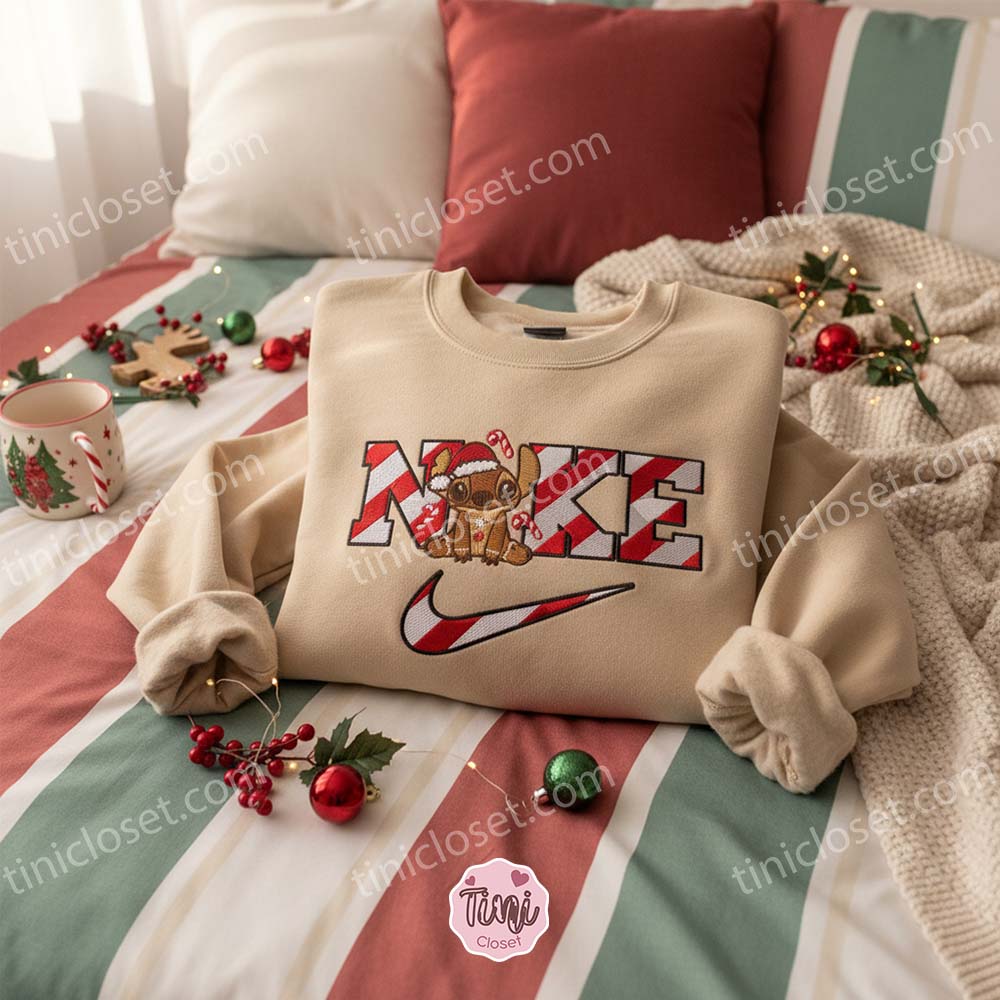 Snowy Stitch Santa Hat Candy Cane Embroidered Hoodie, Merry Stitchmas Winter Wonderland Sweatshirt, Festive Disney Holiday Apparel, Gift for Him Snowy Stitch Santa Hat Candy Cane Embroidered Hoodie, Merry Stitchmas Winter Wonderland Sweatshirt, Festive Disney Holiday Apparel, Gift for Him