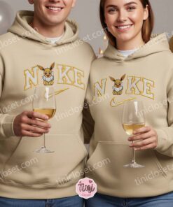 Custom Eevee Embroidered Crewneck, Cozy Pokemon Streetwear, Anniversary Gift For Boyfriend and Girlfriend 1 Custom Eevee Embroidered Crewneck, Cozy Pokemon Streetwear, Anniversary Gift For Boyfriend and Girlfriend (1)