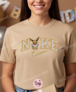 Custom Eevee Embroidered Crewneck, Cozy Pokemon Streetwear, Anniversary Gift For Boyfriend and Girlfriend 2 Custom Eevee Embroidered Crewneck, Cozy Pokemon Streetwear, Anniversary Gift For Boyfriend and Girlfriend (3)