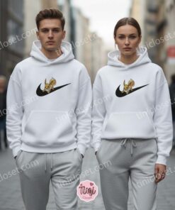 Custom Eevee Embroidered Sweatshirt, Swoosh Pokemon Crewneck, Anime Streetwear Hoodie 1 Custom Eevee Embroidered Sweatshirt, Swoosh Pokemon Crewneck, Anime Streetwear Hoodie (1)