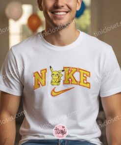 Custom Pikachu Embroidered Crewneck, Cozy Pokemon Streetwear, Anniversary Gift For Boyfriend and Girlfriend (2)