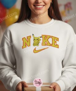 Custom Pikachu Embroidered Crewneck, Cozy Pokemon Streetwear, Anniversary Gift For Boyfriend and Girlfriend 2 Custom Pikachu Embroidered Crewneck, Cozy Pokemon Streetwear, Anniversary Gift For Boyfriend and Girlfriend (3)