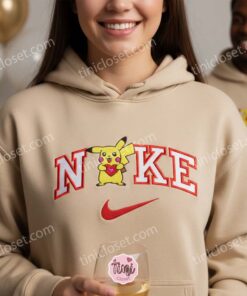 Embroidered Pikachu Heart T-Shirt, Custom Boyfriend Girlfriend Hoodie Gift, Vintage Athletic Style Pokemon Crewneck & Sweatshirt 1 Embroidered Pikachu Heart T Shirt, Custom Boyfriend Girlfriend Hoodie Gift, Vintage Athletic Style Pokemon Crewneck & Sweatshirt (1)