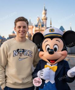 Captain Mickey Mouse Embroidered Sweatshirt, Family Vacation Disney Cruise Hoodies, Matching Disney Cruise Shirts (1)