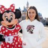 Cute Pink Minnie Mouse Embroidered Crewneck, Embroidered Disney Character Shirt, Girls Disney Trip Outfit