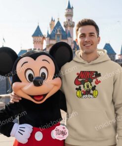Sporty Mickey Mouse Embroidered Sweatshirt, Disney Trip Sporty Mickey Hoodie, Disney Park Outfit for Him (1)