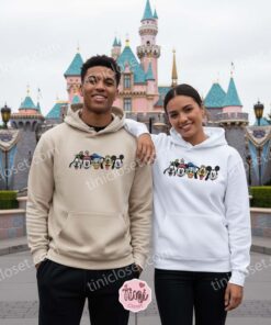 Mickey and Friends Embroidered Sweatshirt, Mickey Minnie Donald Goof (3)
